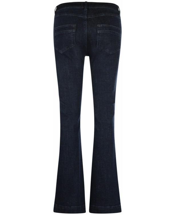 Steppin' Out Flared Jeans Dames Dark Blue Denim