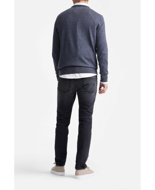 King Essentials The John Pullover Merino Antraciet