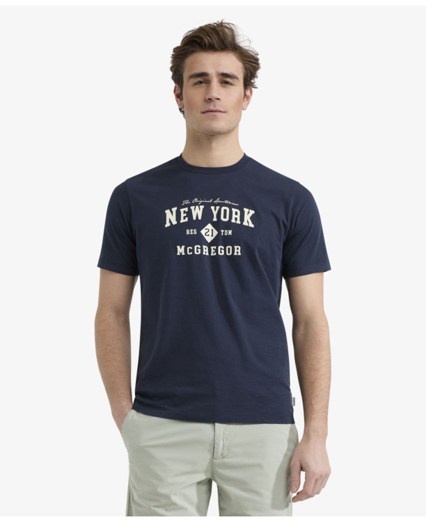 New York T-shirt 100% Cotton Heren