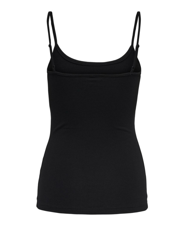 Regular Fit U-Neck Sleeveless (S/L) Regular fit tanktop met knoopsluiting