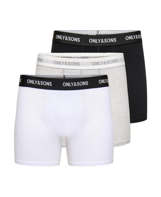 ONSOLID BOXERSHORTS 3-PACK NOOS Heren