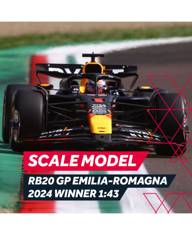 1:43 RB20 GP Emilia-Romagna 2024 - Winner - Schaalmodel - Red Bull Racing