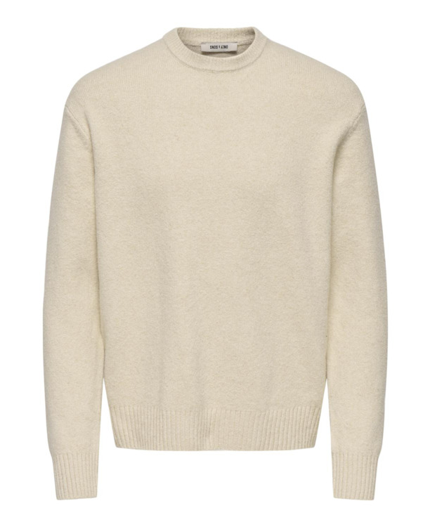 Relaxed Fit Crew Neck Lange Mouwen (L/M) Heren