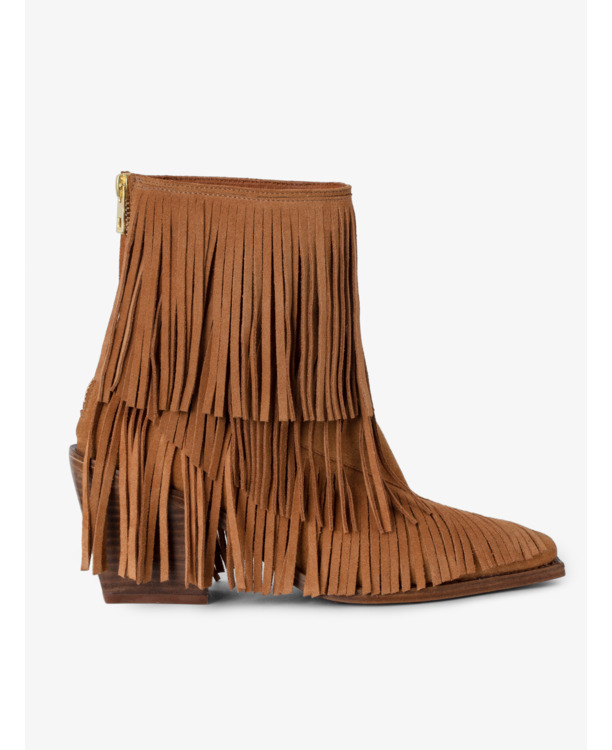 CARA BOOTS FRINGES SUEDE