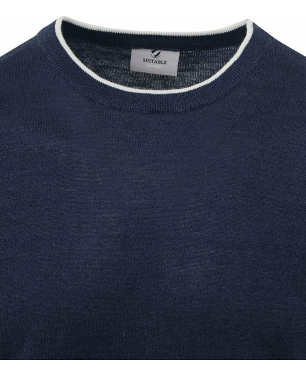 Suitable Trui O-Hals Johan Navy