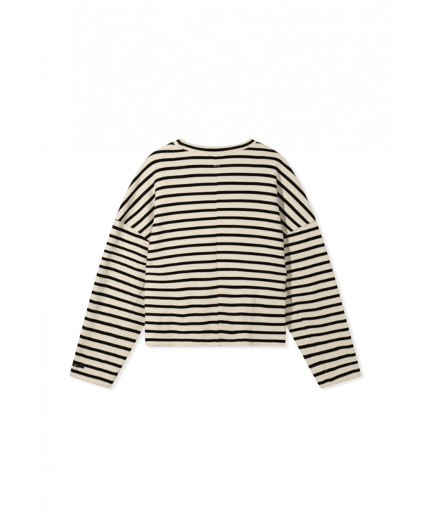 10DAYS Dames gestreepte smock trui katoenmix