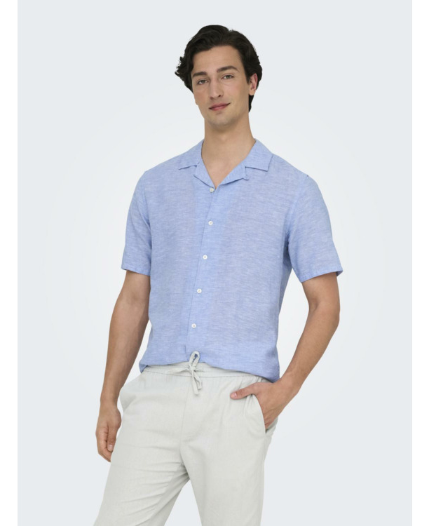 Slim Fit Resort Kraag Korte Mouwen (K/M) Heren