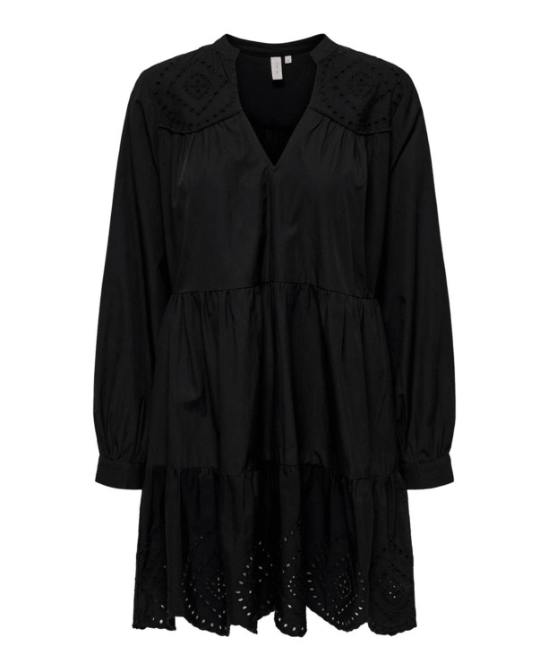 ONLOLIVIA LS EMB DETAIL DRESS WVN