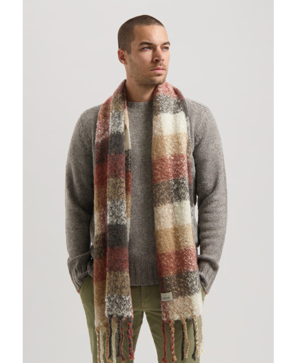 Dstrezzed Heren Grote Ruit Sjaal Accessoires Zwart Big Block Check