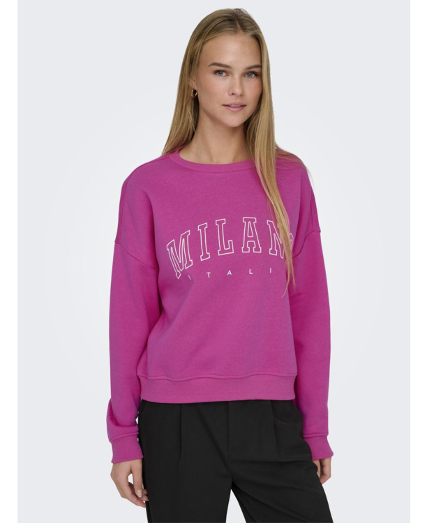 Loose Fit O-Neck Long Sleeves (L/S) Sweatshirt met print
