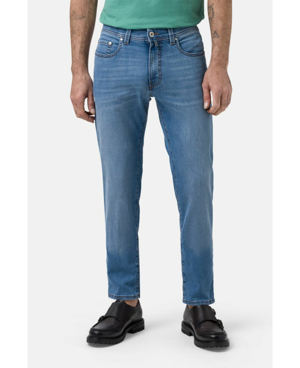 Pierre Cardin Broek Lyon Tapered Futureflex Vintage Blauw