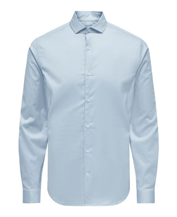 Slim Fit Overhemdkraag Lange Mouwen (L/M) Heren