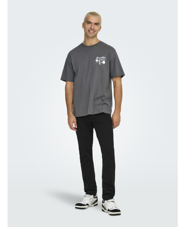 Relaxed Fit O-Hals Korte Mouwen (K/M) Heren
