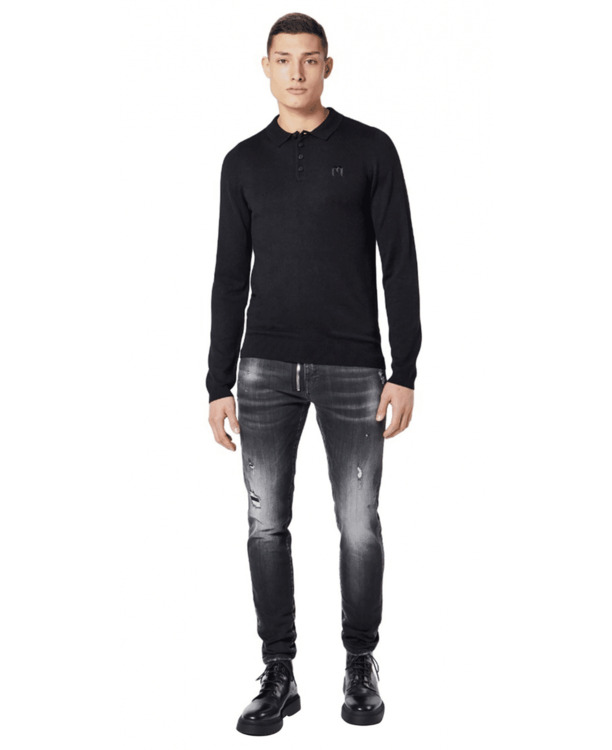 SOLID M LONGSLEEVE POLO MEN