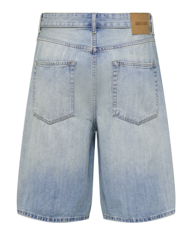 Wide Fit Denim Shorts  Heren