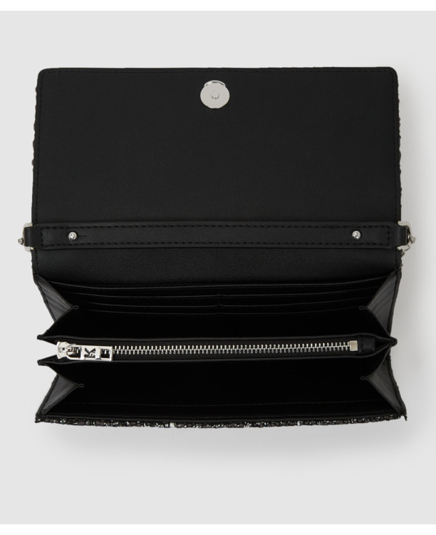 K/KURL BOUCLE WALLET ON CHAIN
