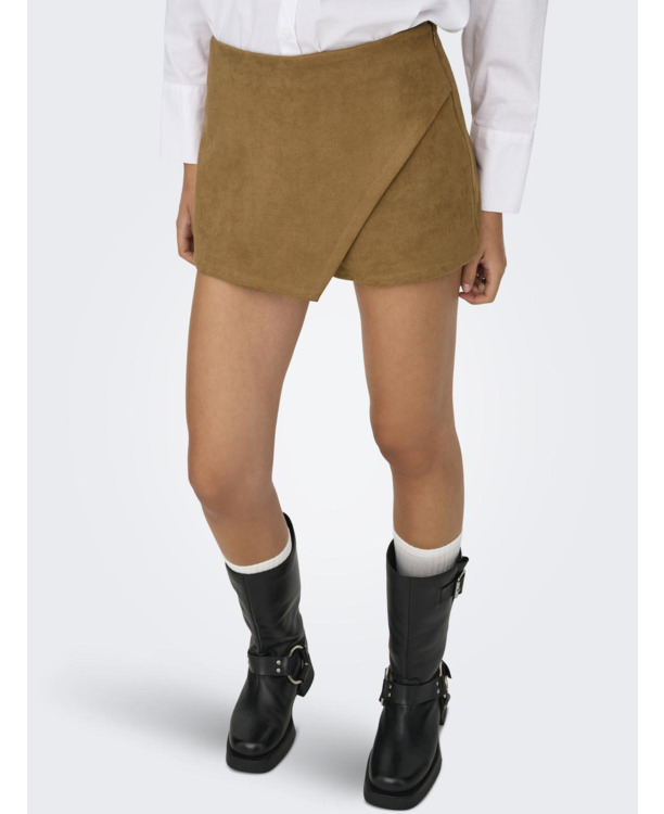 ONLMIST-STINA LIFE MW FAUX SUE SKORT PNT