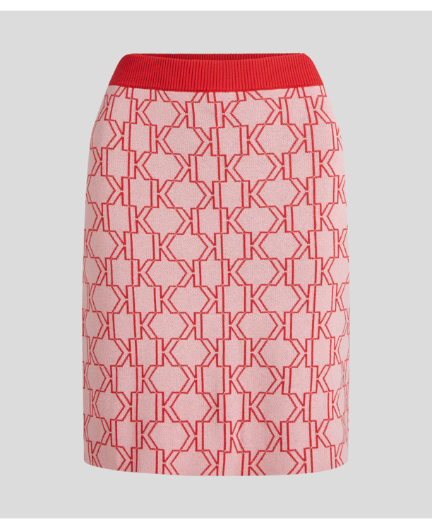 MONOGRAM KNIT SKIRT