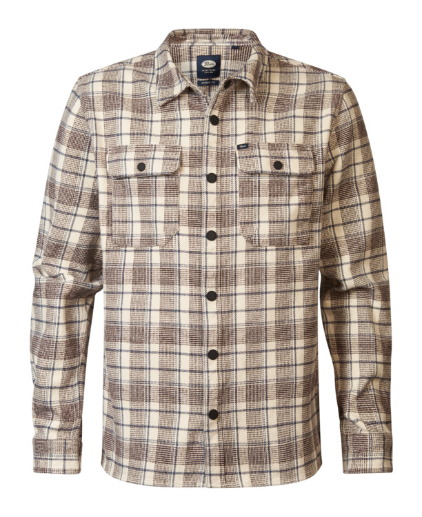 Men Shirt Long Sleeve Check