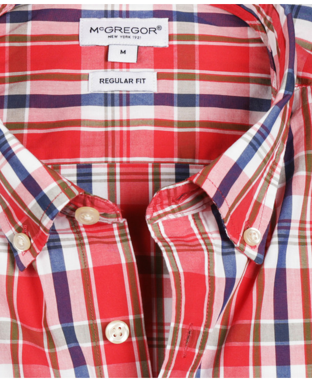 Summer Check Shirt 100% Cotton Heren