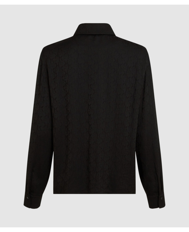 K JACQUARD BOW BLOUSE