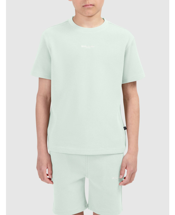 Junior Wafel Borduur T-shirt 100% Katoen