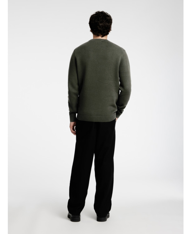 SLHDANE LS KNIT STRUCTURE CREW NECK