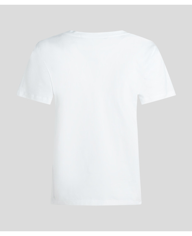 RUBBER PATCH V-NECK T-SHIRT