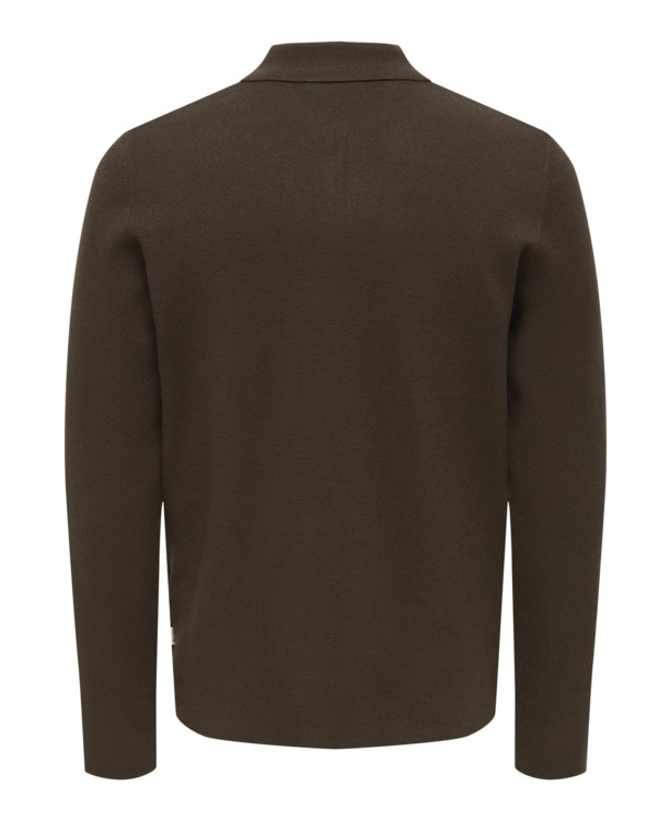 Polo met lange mouwen (L/S) met normale pasvorm Heren