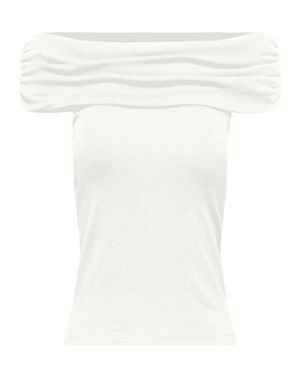 ONLLIVE LOVE S/L OFF SHOULDER TOP C