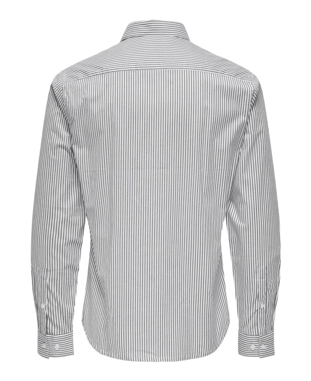 Slim Fit Overhemdkraag Lange Mouwen (L/M) Heren