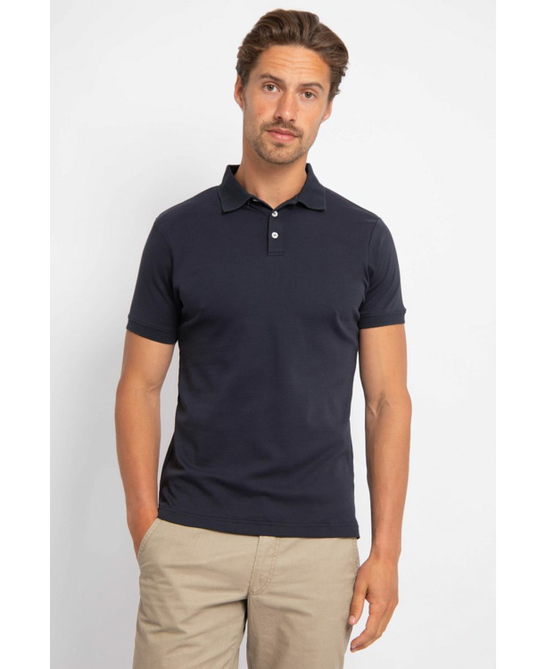 Suitable Liquid Poloshirt Navy