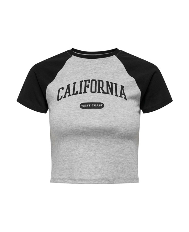 Regular Fit O-Neck Short Sleeves (S/S) Cropped O-hals T-shirt met korte mouwen voor lente/zomer