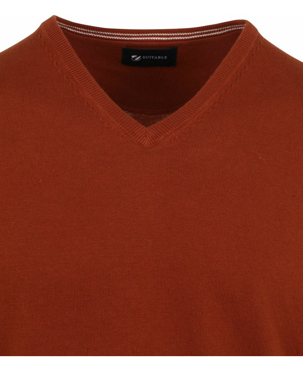 Suitable Pullover Vini V-Hals Oranje