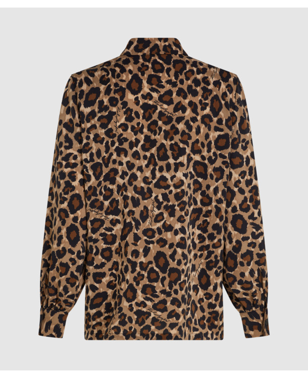 LEOPARD AOP BLOUSE