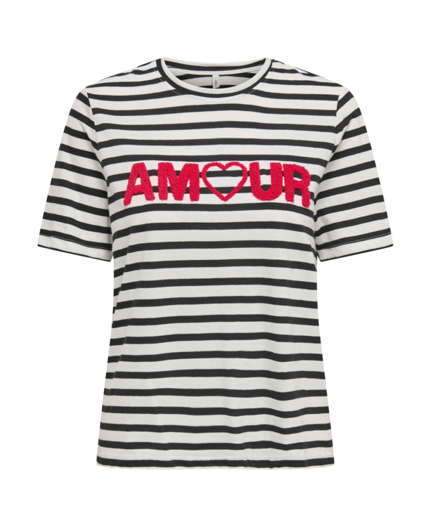 ONLKIKO LIFE S/S O-NECK TERRY TOP C