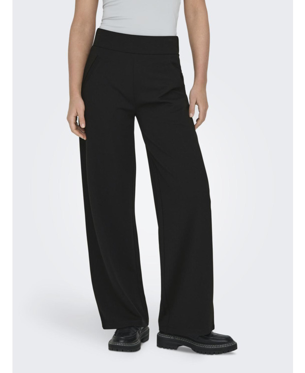 Wide Leg Fit Broek met hoge taille en wijde pijpen