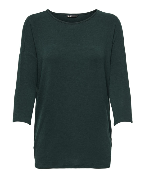 Loose Fit O-Neck 3/4 Sleeves (3/4) Top met ronde hals en 3/4 mouwen voor dagelijks comfort