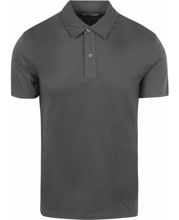 King Essentials The James Poloshirt Antraciet
