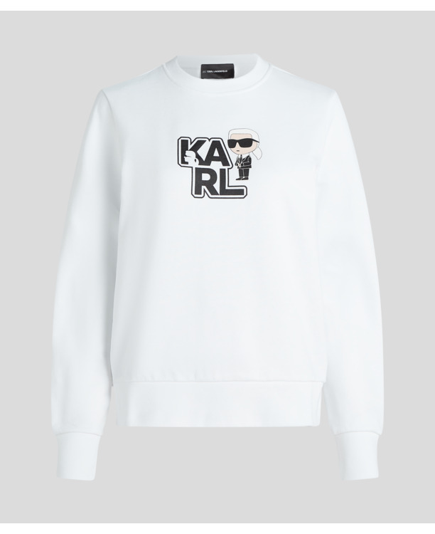 VARSITY KARL PRINT SWEATSHIRT