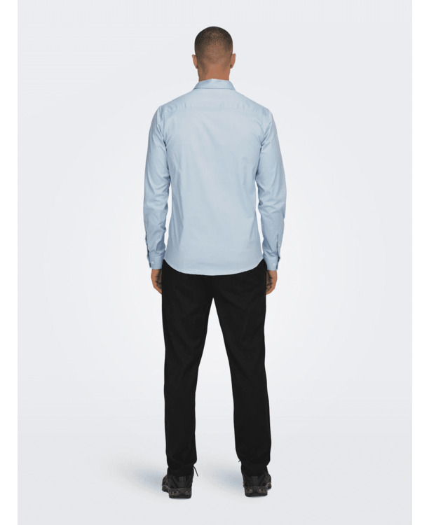 Slim Fit Overhemdkraag Lange Mouwen (L/M) Heren