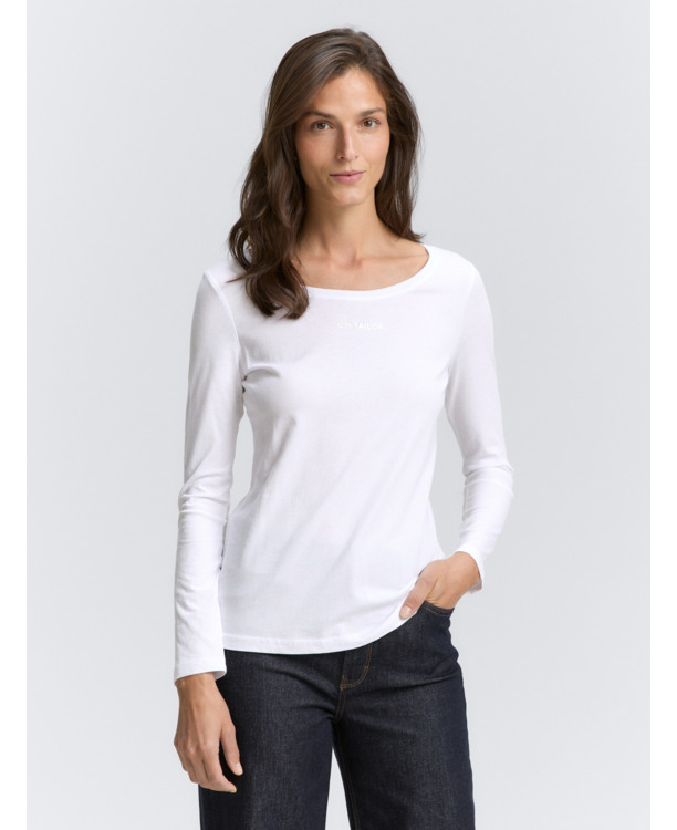 Shirt met lange letters en logo-opdruk