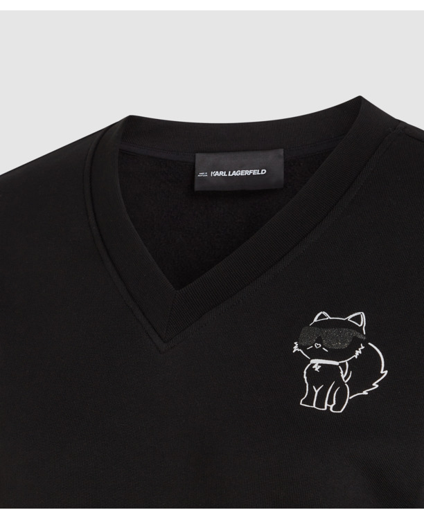 CHOUPETTE V-NECK SWEATSHIRT