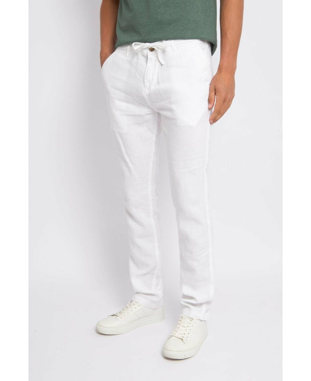 Suitable Chino Linnen Wit