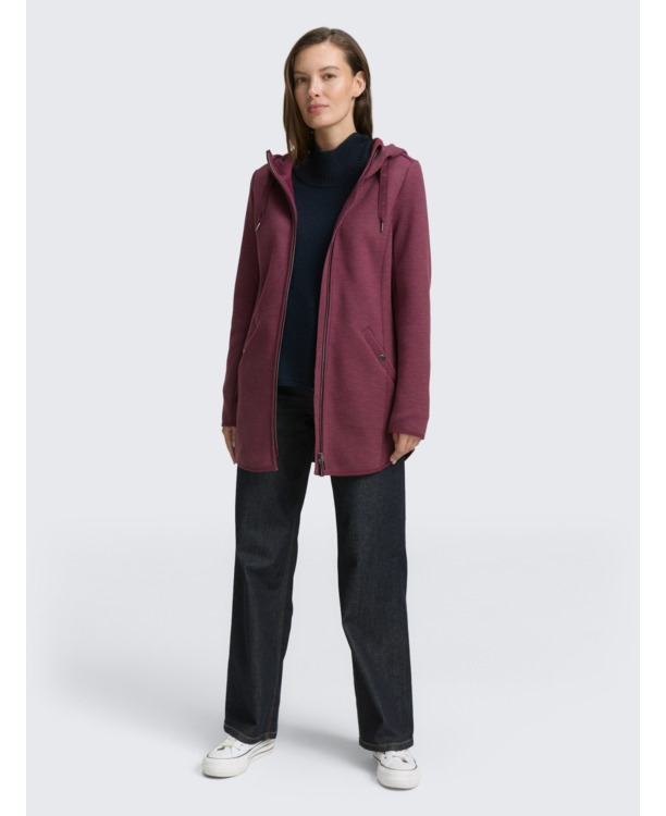 Hoodie-sweater in twilllook