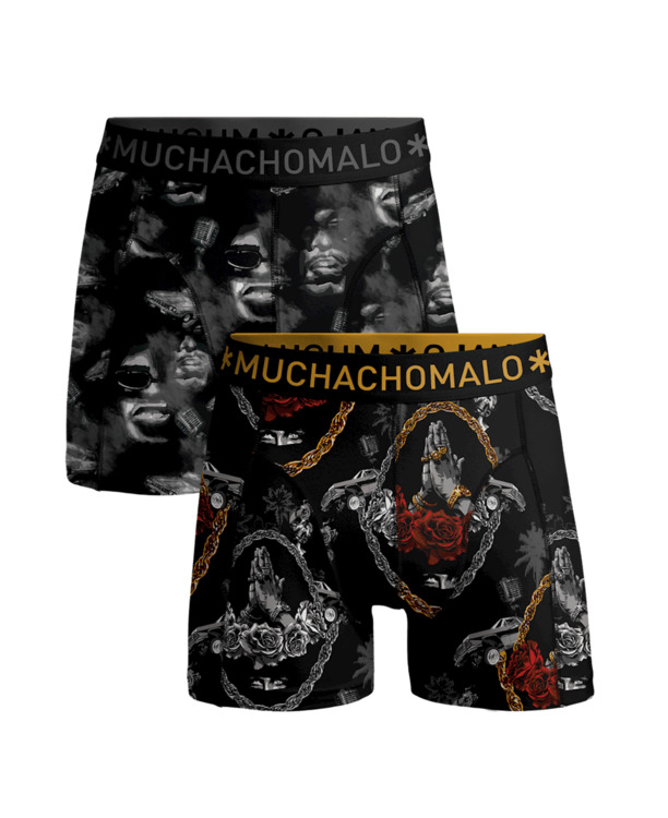 Mannen 2-pack shorts Gangsta paradijs Print/Print