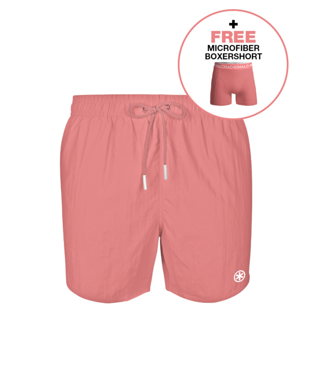 Heren Zwembroek Effen Dusty Pink