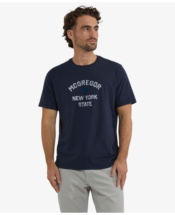 T-Shirt NY State 100% Cotton Heren