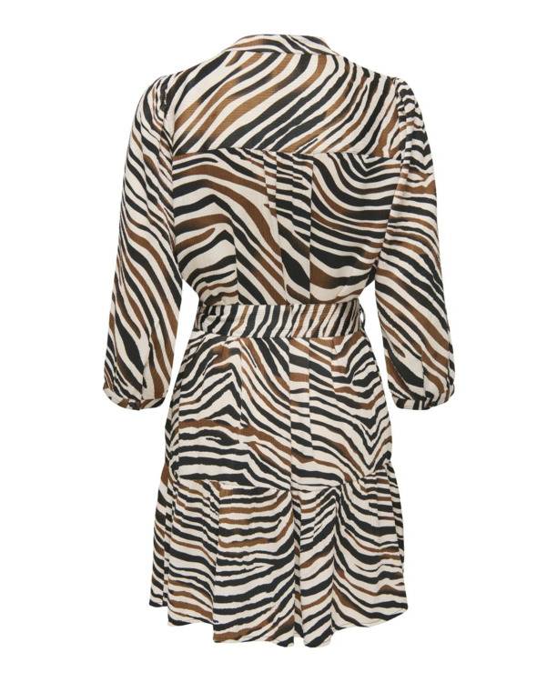 Regular Fit V-Neck Long Sleeves (L/S) Mini-jurk met riem