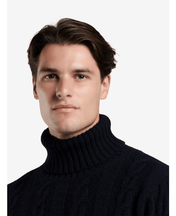 No Label Heren Trui Navy Yorkton Wol